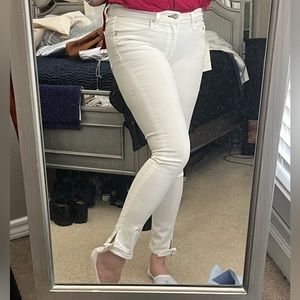 Rag & Bone White Stevie Capri - size 27